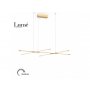 ARIA 13 LUSTER LED DIM 24W 3000K ZLATO - slika 1