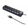 GEMBIRD USB 2.0 sa 7 portova (UHB-U2P7-03) - slika 1