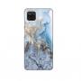 SAMSUNG Torbica Silikonska Print Samsung Galaxy A12 Blue Gold Marble - slika 1