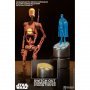 Sideshow Toys Figura Star Wars Action Figure 1/6 Geonosis Battle Droid Commander & Count Dooku Hologram 30 cm 022879 - slika 1