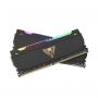 PATRIOT DDR4 16GB 2x8GB 3600MHZ Viper Steel RGB BLACK Dual Channel PVSR416G360C0K - slika 2