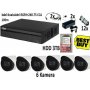 DAHUA 12 6 kamere full hd 3TB hdd 100M RG59+2X0,75 napajanje 2x 12v/5a 39820 - slika 1