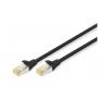 DIGITUS SFTP cable CAT 6a sa konektorima 0.25m DK-1644-A-0025 Crni - slika 1