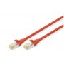 DIGITUS SFTP cable CAT 6a sa konektorima 0.25m  DK-1644-A-0025 Crveni - slika 1