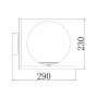 VESTA 311 ZIDNA LAMPA 1*E27 MESING - slika 2