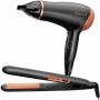 REMINGTON Set fen + pegla za kosu D3012GP snaga 2000W - slika 1