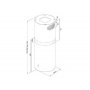 DAVOLINE ROVIGO 4170 INOX aspirator ostrvski - slika 2
