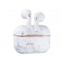 HAPPY PLUGS Slušalice Hope/bežične BT/bubice/earbud/white marble - slika 1
