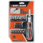 BLACK&DECKER Set odvijača sa račnom - BDHT0-62130V - slika 1