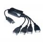 JETION USB hub 4 port, fleksibilni priključci - JT-6101 - slika 1