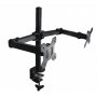 GEMBIRD Podesivi dupli stoni držač za monitor, tilt,13-27'' max.2x7kg MA-DF2-01 - slika 1