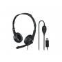 HAMA PC slusalice sa mikrofonom HS-USB250, stereo, crne - slika 1
