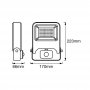 OSRAM LED Reflektor Flood Senzor 30W 3000k Beli - slika 2