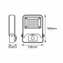 OSRAM LED Reflektor Flood Senzor 10W 4000k T. Siva - slika 2