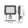 LEDVANCE LED reflektor sa PIR senzorom 50W, hladno bela svetlost - slika 3