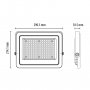 PROSTO LED reflektor 100W dnevna svetlost, beli - slika 3