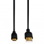 HAMA USB-C Kabl, Fleksibilan, Bakar,Pozlata, 0.75m Crni 135784 - slika 2