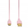 HAMA USB-C Kabl, Fleksibilan, Bakar,Pozlata, 0.75m Roze 135787 - slika 2