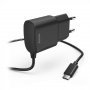 HAMA Kućni punjač, USB Tip-C, 2.4 A, Crni 183242 - slika 1
