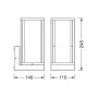 OSRAM Dekorativna Fasadna Lampa FRAME E27 - slika 3