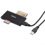 HAMA USB 3.0 Multi citac kartica, SD/microSD/CF/MS,crni 181018 - slika 2