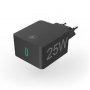 HAMA Kućni punjač Power Delivery PD/Qualcomm, 25W, Crni 210555 - slika 1
