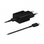 SAMSUNG Kućni punjač, USB-C 15W + TipC kabl, crni EP-T1510-XBE - slika 1