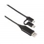 HAMA 4u1 muško/ženski USB- mikro USB Kabl+USB-C adapter 135745 - slika 1