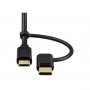 HAMA 2u1 micro USB kabl sa USB-C adapterom, pozlata, 1m 54512 - slika 4