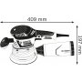 BOSCH Ekscentar brusilica  GEX 40-150, 400W - slika 4