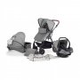 KINDERKRAFT MOOV KOLICA ZA BEBE SET 3U1 GREY KKWMOOVGRY00NC - slika 1
