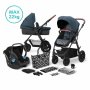 KINDERKRAFT XMOOV KOLICA ZA BEBE SET 3U1 DENIM - slika 1