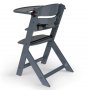 KINDERKRAFT STOLICA ZA HRANJENJE 2U1 ENOCK FULL GREY - slika 3