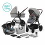 KINDERKRAFT XMOOV dečija kolica 3u1 grey - slika 1
