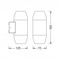 OSRAM Dekorativna Fasadna Lampa CANNON GU10 - slika 2
