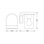 OSRAM Dekorativna fasadna lampa Cascade AMB E27 EOOD O54276 - slika 3