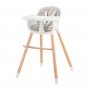 KINDERKRAFT Hranilica za bebe 2u1 Sienna Grey - slika 1