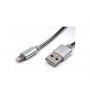 KETTZ Kabl USB Iphone 1m IAB-K010 Metalni Silver - slika 1