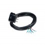 COMMEL Priključni kabl trofazni 16A 400V 10000W, crni 3m H05RR-F 5G2,5 C0739 - slika 1