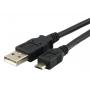LINKOM Kabl USB 2.0 Micro 5 pina 2m Linkom crni - slika 1