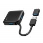 HAMA USB 3.2 HUB 1:4, 5Gbit/S + USB-C adapter 200116 - slika 2