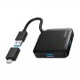 HAMA USB 3.2 HUB 1:4, 5Gbit/S + USB-C adapter 200116 - slika 1