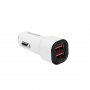 S-LINK AUTO PUNJAČ ZA MOB 2XUSB+KABL TIP-C 1M 2.4A SL-EC30T BELI-35681 - slika 2