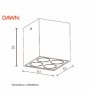 DAWN LED SVETILJKA MGL04 11W 3000K 40° CRNA - slika 2