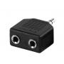ELEMENTA Audio adapter 3.5mm/2x3.5mm m/2xf - slika 1