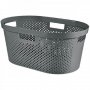 CURVER Korpa za veš 40l infinity, tamno siva - slika 1