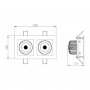 ELEMENTA Ugradna LED lampa 16W dnevno svetlo LUG6430-16/W - slika 2