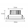 ELEMENTA Ugradna LED lampa 30W hladno bela LUG2550-30/NW - slika 2