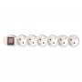 HOME Razvodnik sa 6 mesta 10m 1.5mm2 + prekidač NV6K-10/WH/1,5 - slika 1