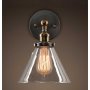 RUSTIK 98 zidna lampa 1*E27 GOLD/CLEAR GLASS - slika 1